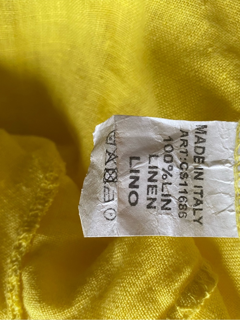 Made in Italy Bright Yellow Balloon Harem Pants - Picture 5 of 7